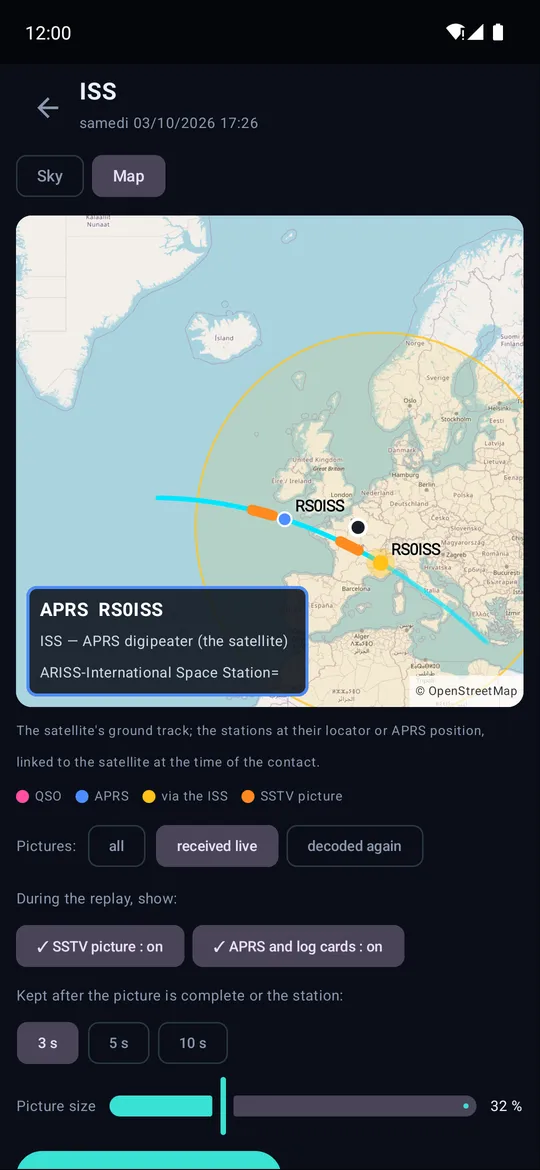 Pass journal: the map, the footprint, RS0ISS heard