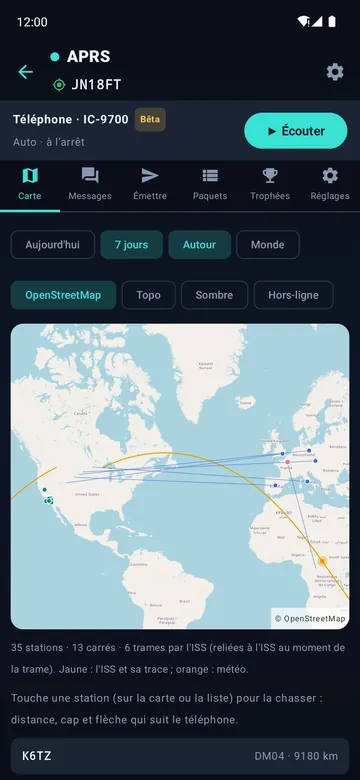 Carte APRS