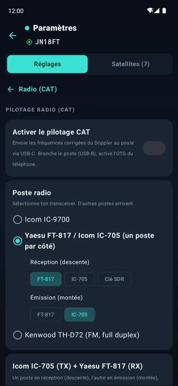 Choix des postes
