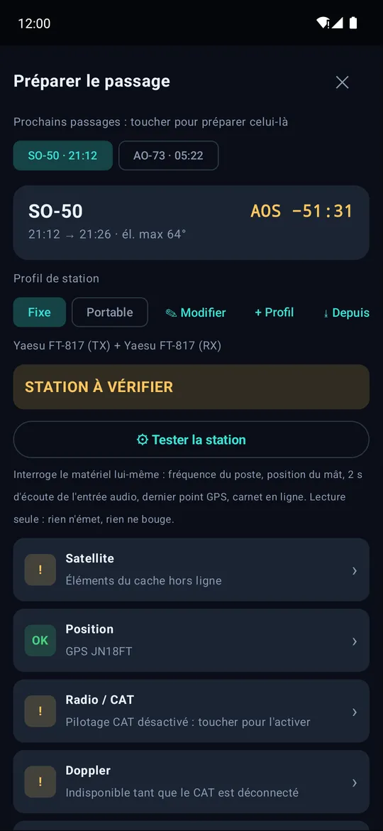 Préparer le passage