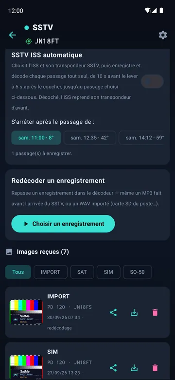 SSTV automatique