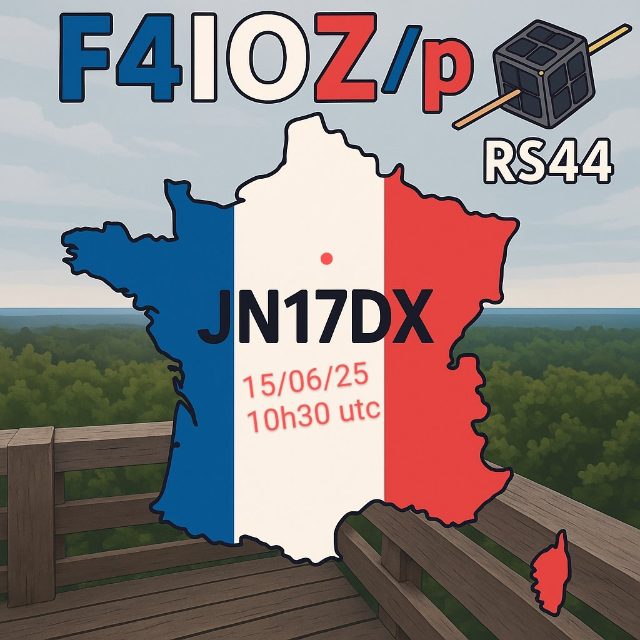 F4IOZ/p in JN17DX, RS-44 — 15/06/2025, 10:30 UTC